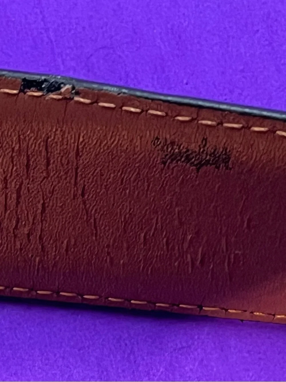 Brooks Brothers Italian Made Leather Belt - AS IS